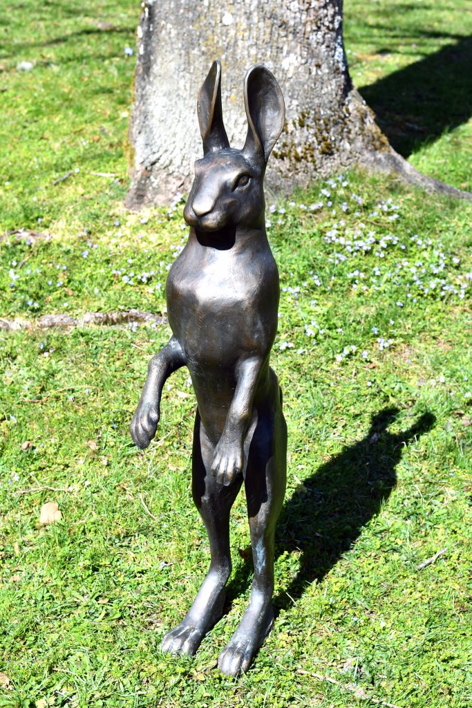 Lièvre sur terrasse | Fonderie de Bronze Lauragaise (FBL